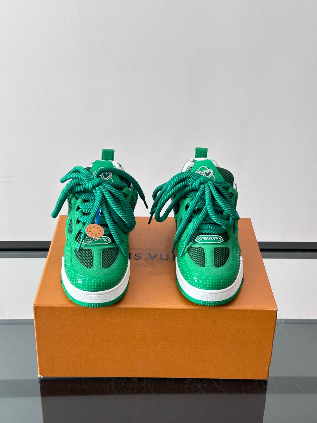 Кеди Louis Vuitton LV Trainer з натуральної шкіри та текстилю