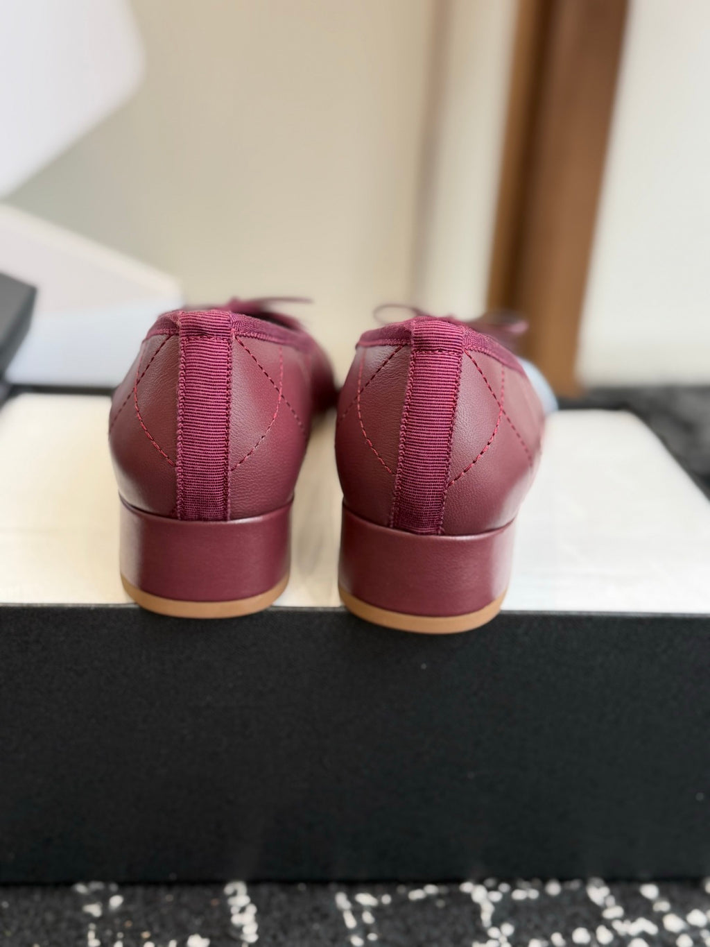 Жіночі лаконічні шкіряні балетки Chanel Ballet