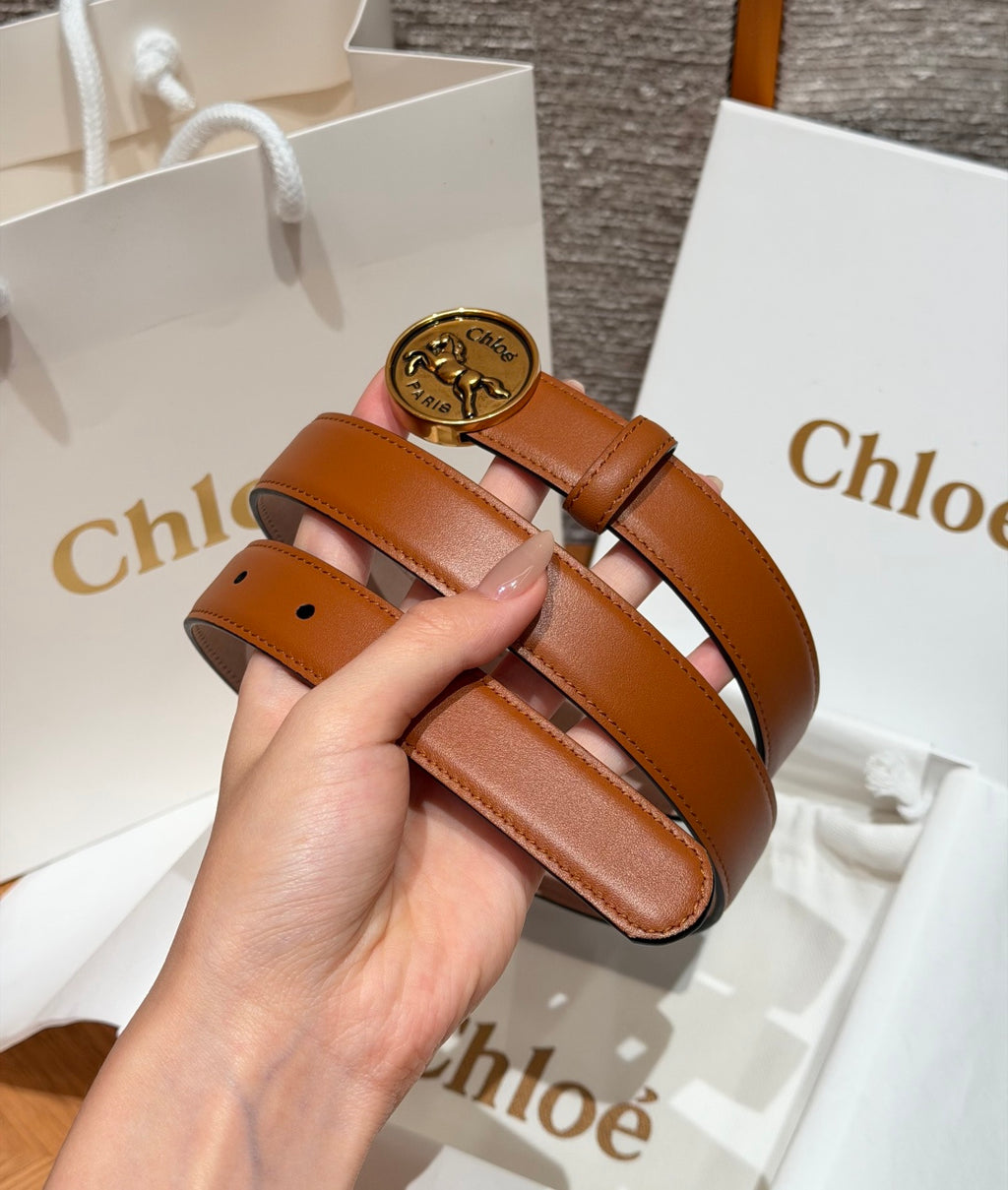 Ремінь Chloé з натуральної телячої шкіри