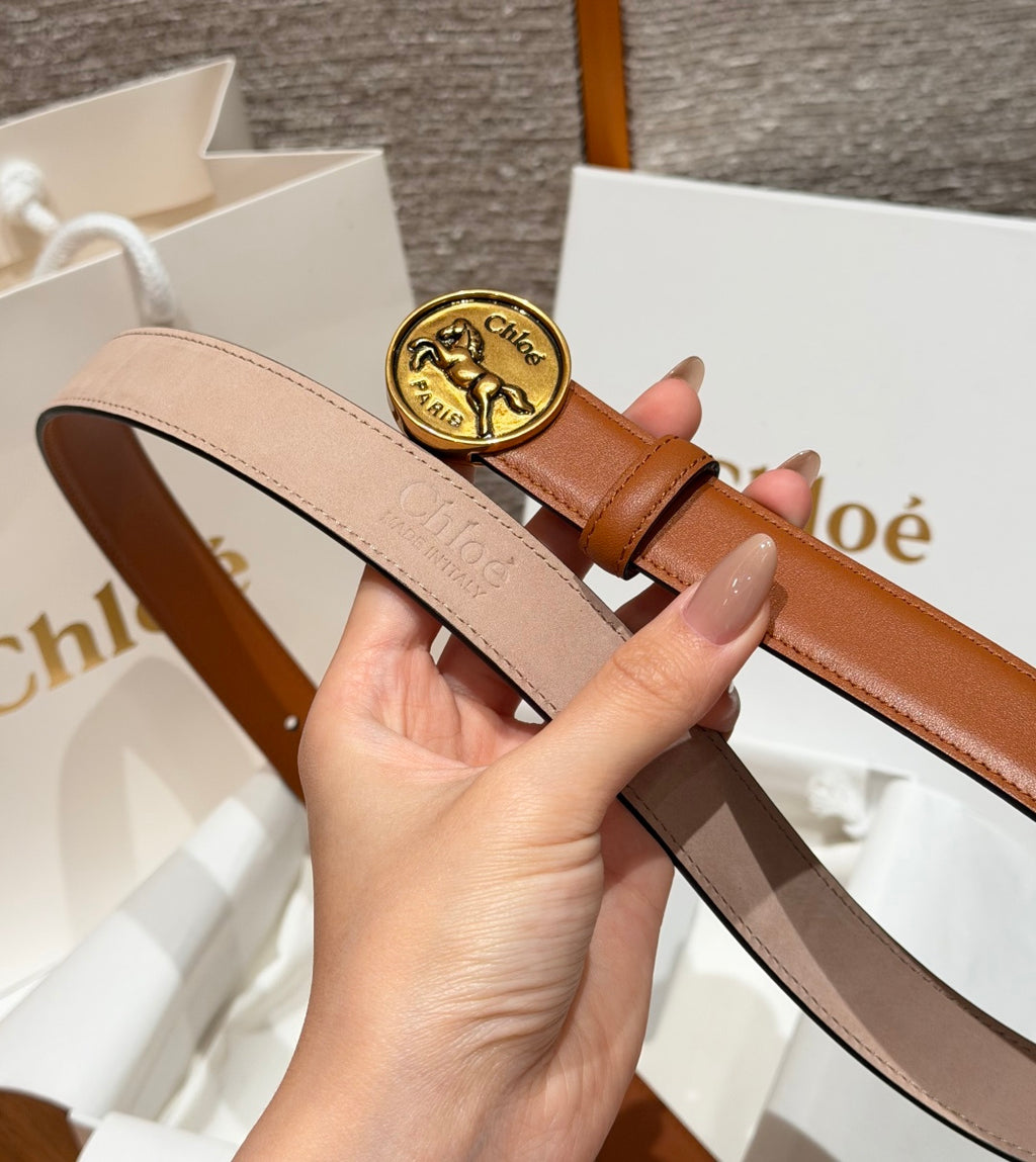 Ремінь Chloé з натуральної телячої шкіри