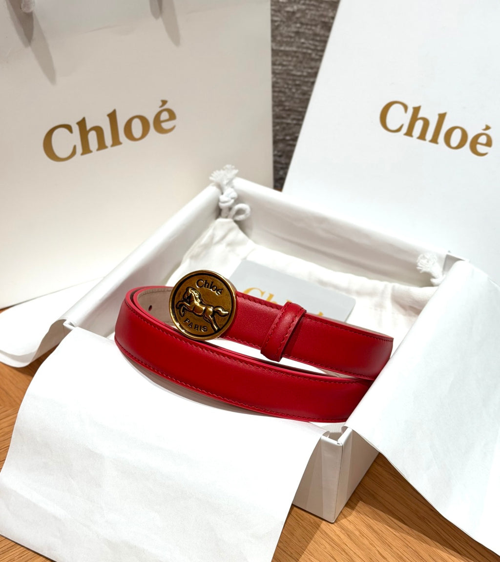 Ремінь Chloé з натуральної телячої шкіри