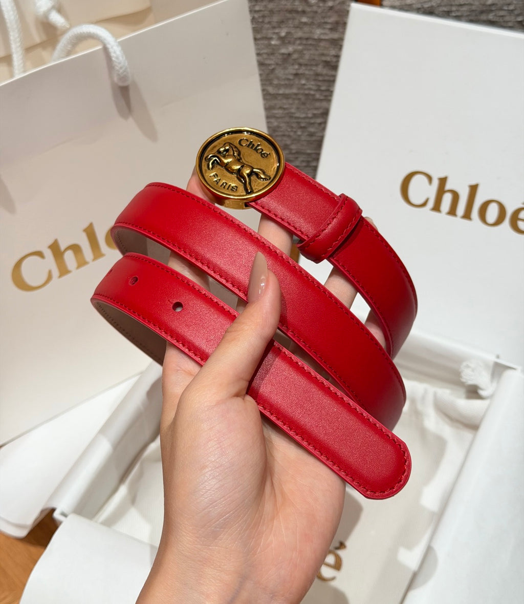 Ремінь Chloé з натуральної телячої шкіри