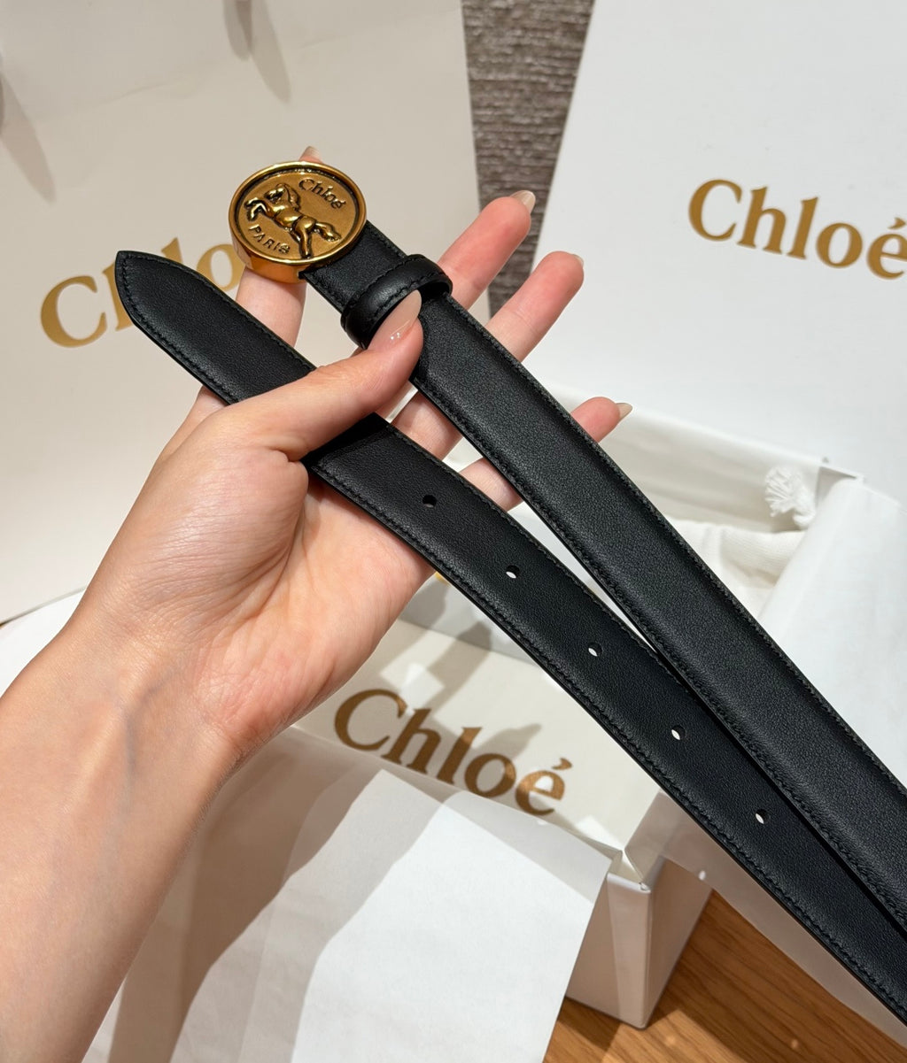 Ремінь Chloé з натуральної телячої шкіри