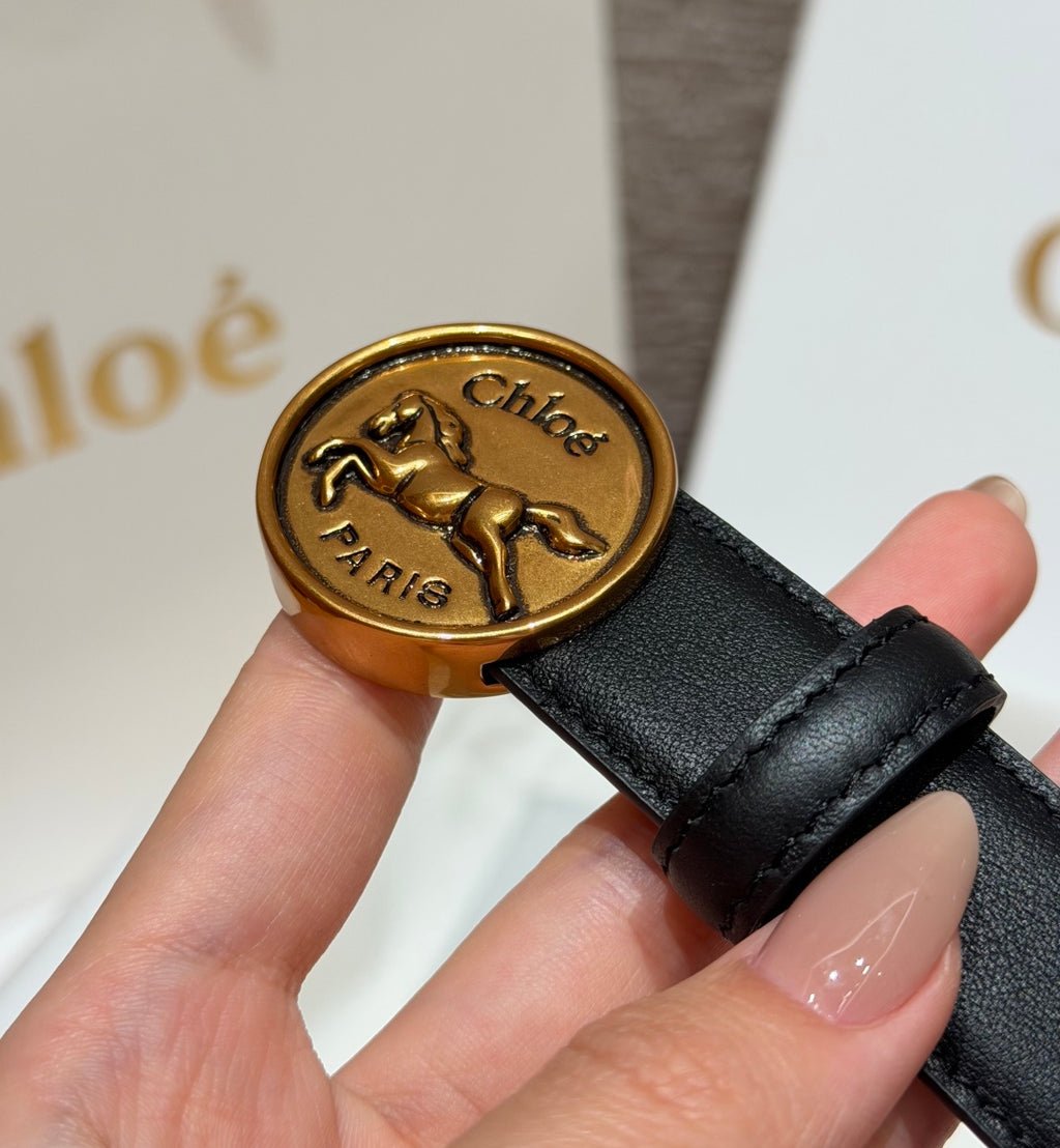 Ремінь Chloé з натуральної телячої шкіри