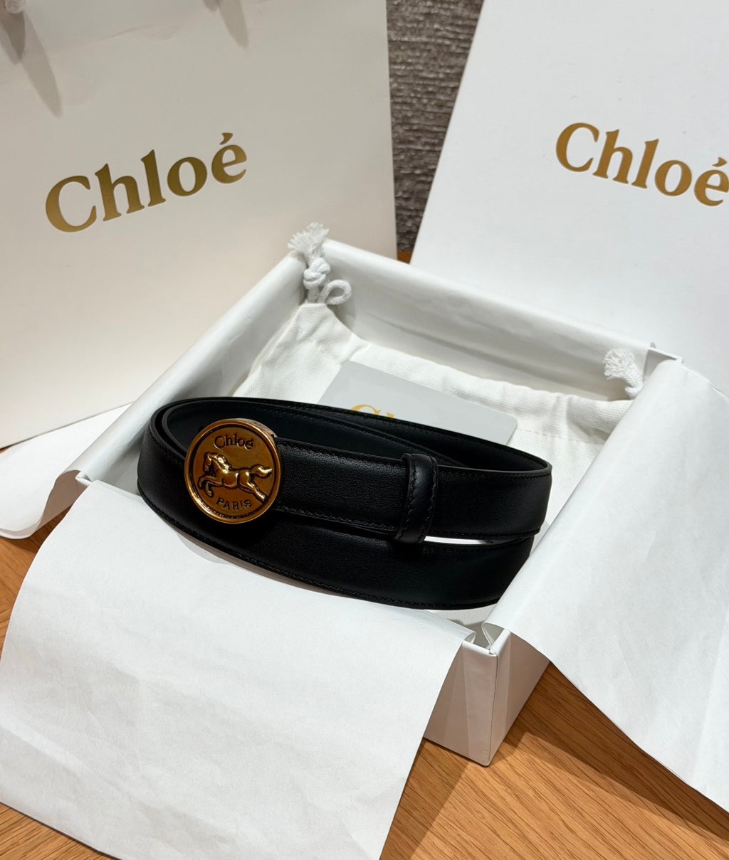 Ремінь Chloé з натуральної телячої шкіри