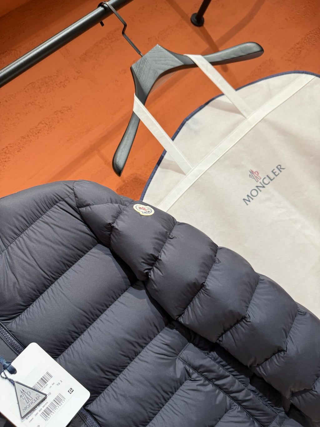 Пухова куртка Moncler, графітова — фото 5