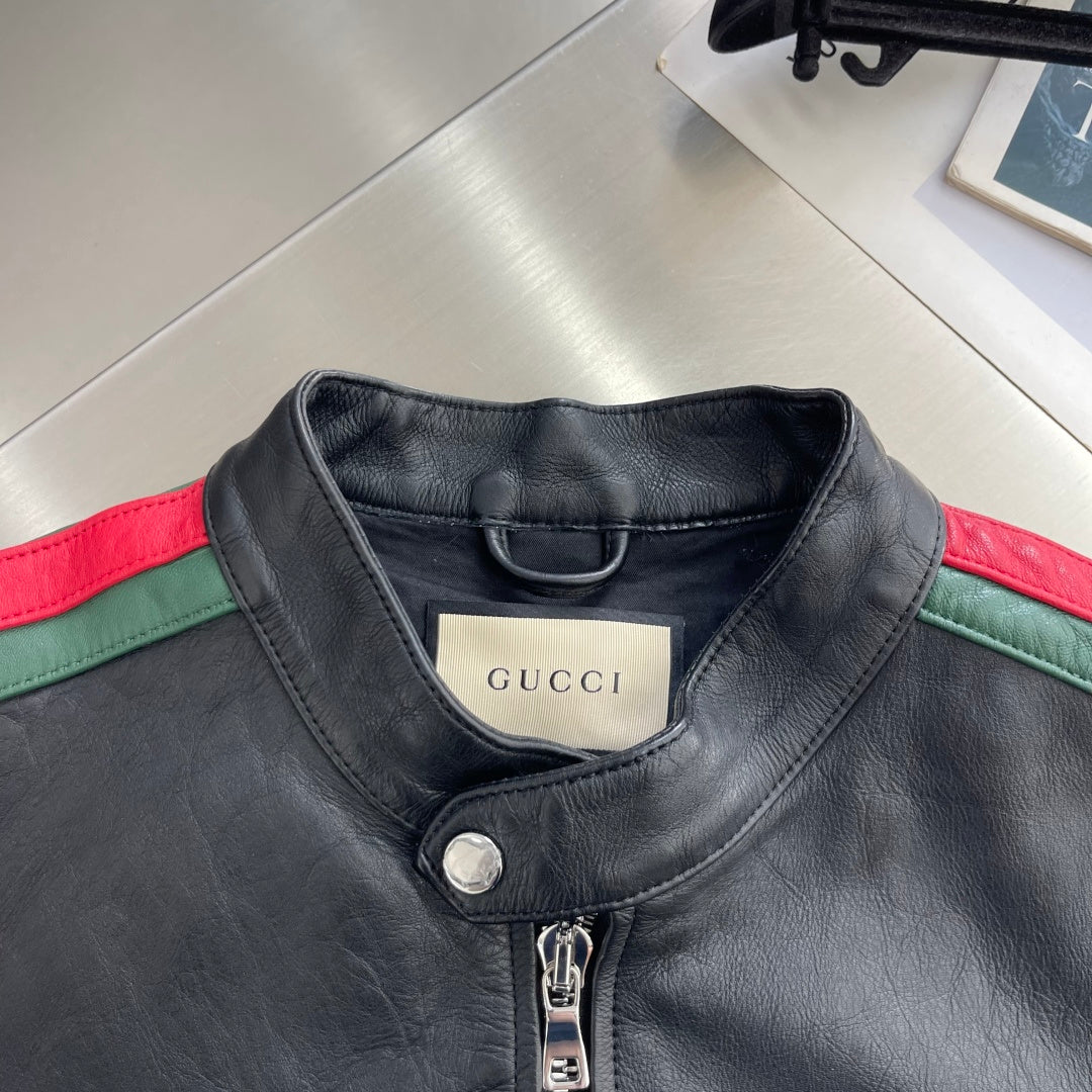 Шкіряна куртка Gucci — фото 4