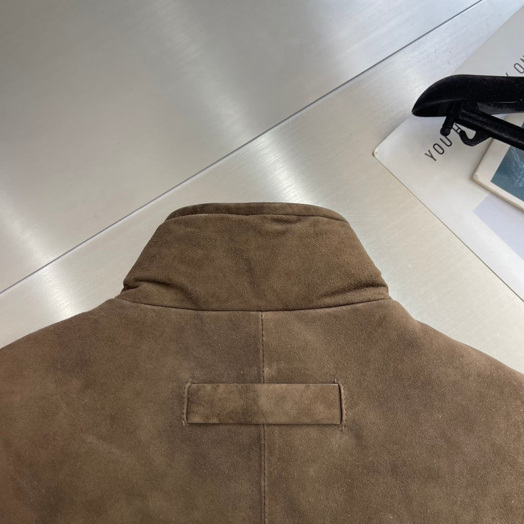 Шкіряний жилет Zegna — фото 8