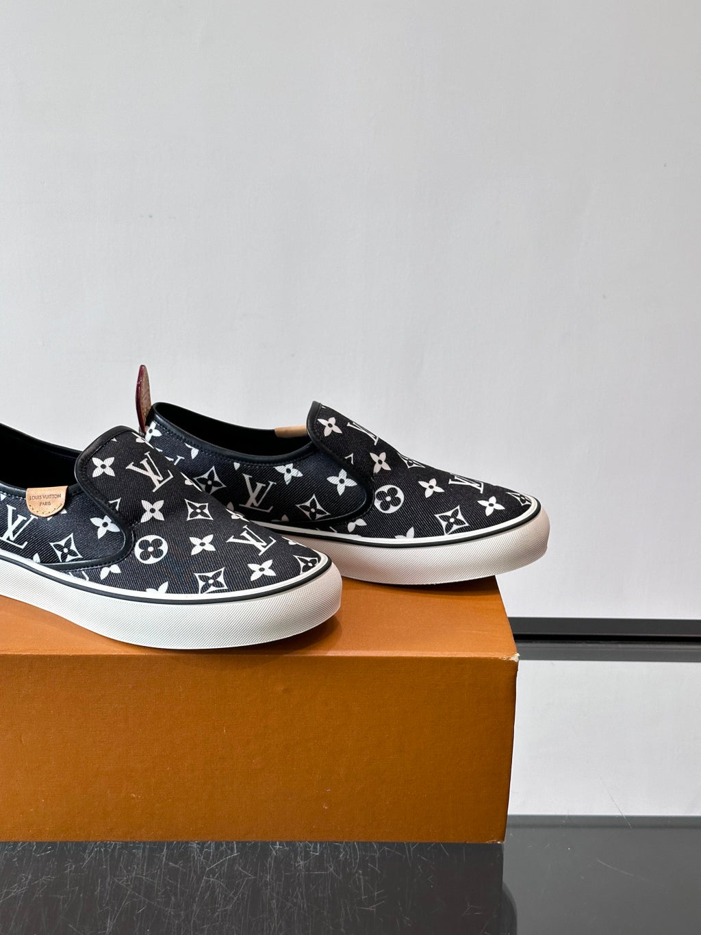 Сліпони з текстилю Louis Vuitton × Vans