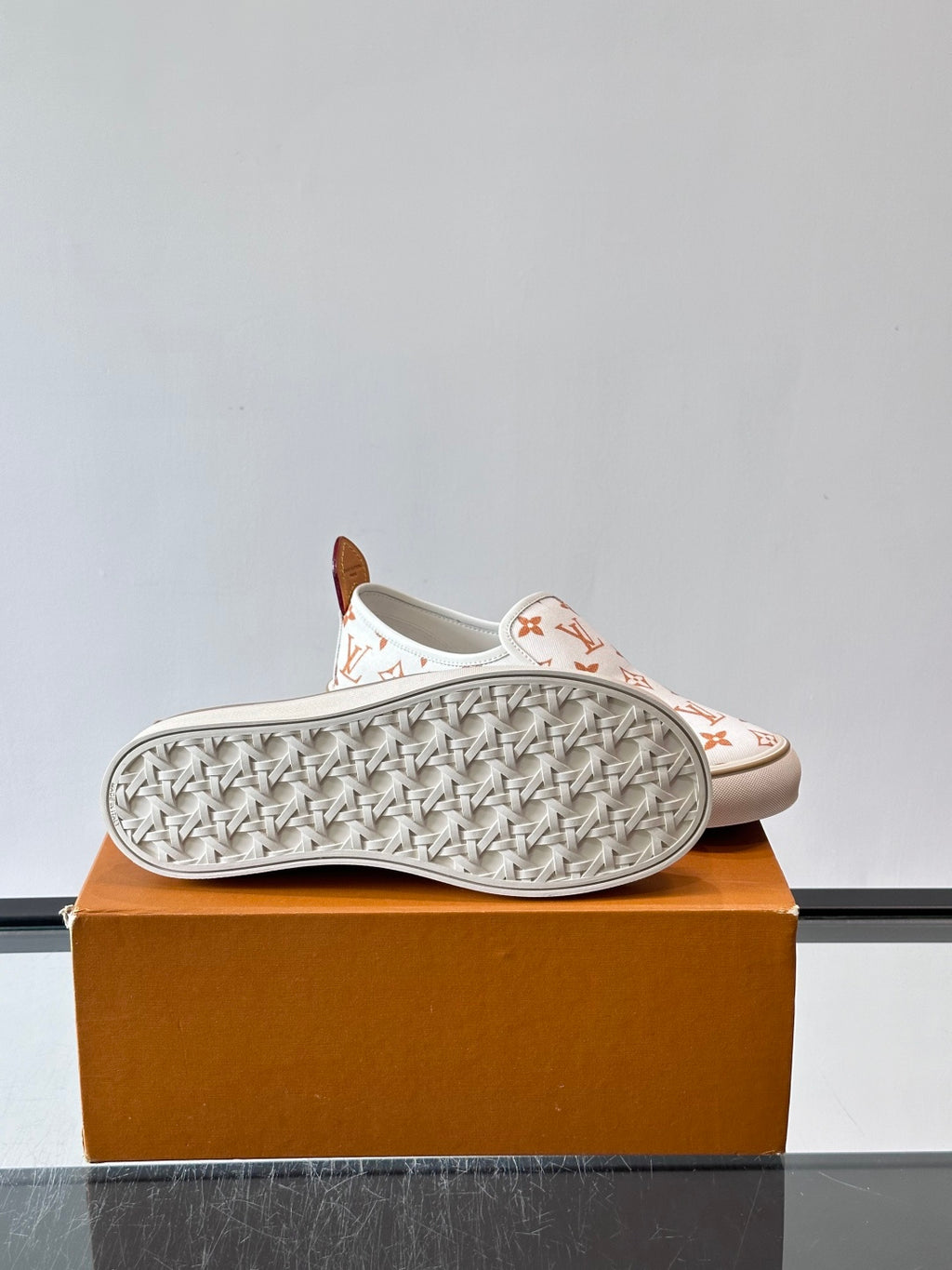 Сліпони з текстилю Louis Vuitton × Vans