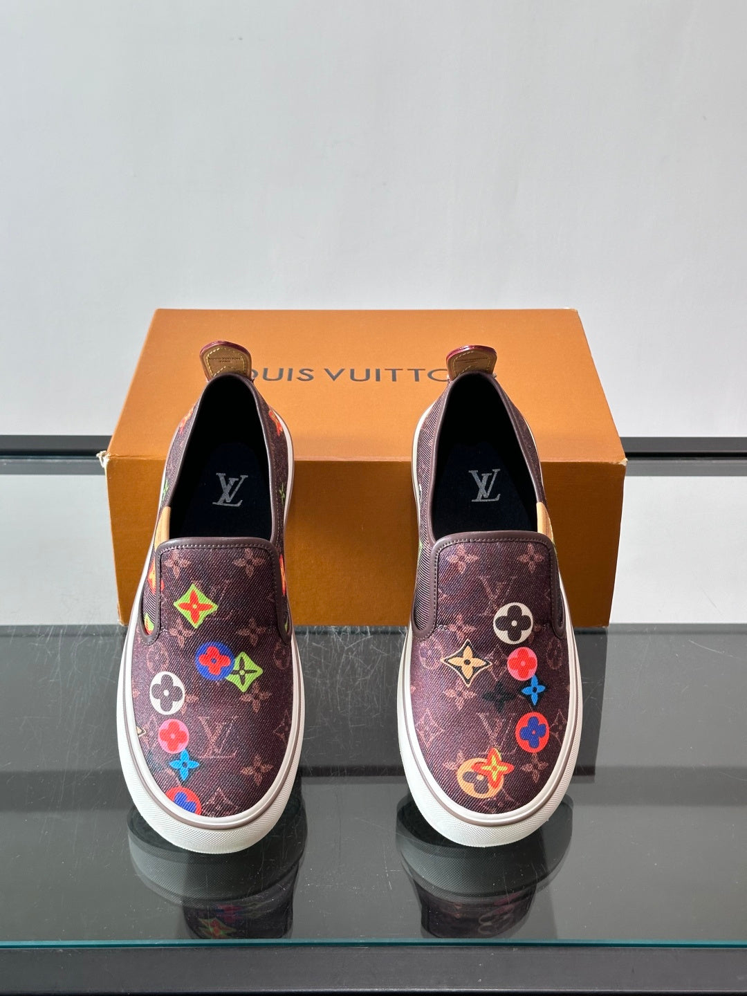 Сліпони з текстилю Louis Vuitton × Vans