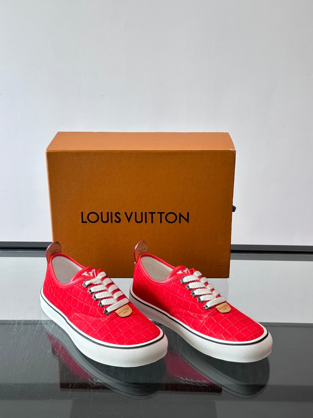 Кеди з натуральної шкіри та текстилю Louis Vuitton × Vans