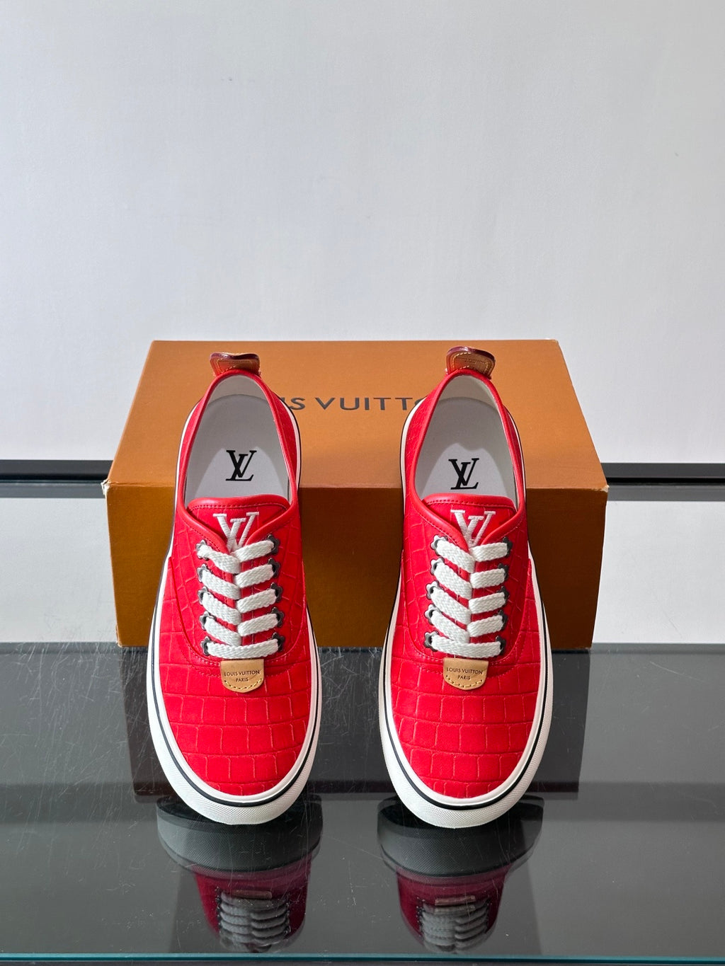 Кеди з натуральної шкіри та текстилю Louis Vuitton × Vans