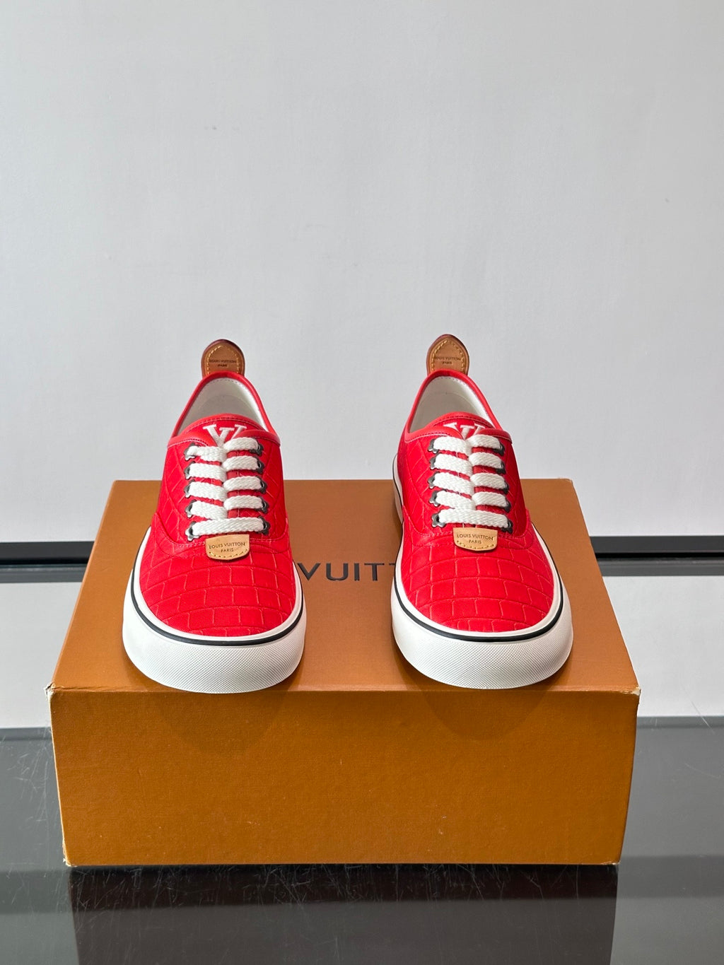 Кеди з натуральної шкіри та текстилю Louis Vuitton × Vans