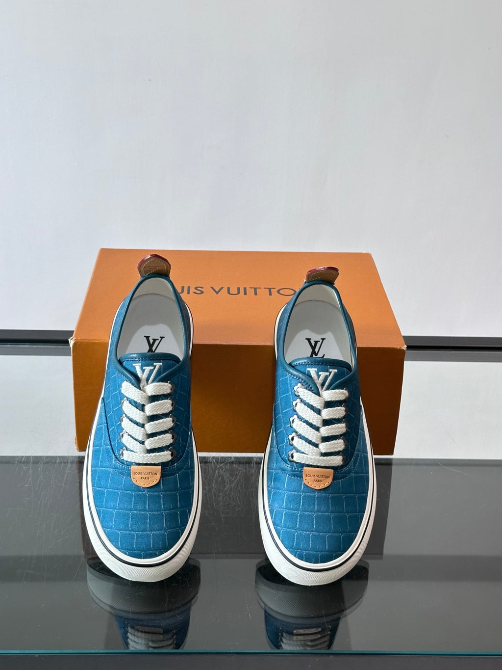 Кеди з натуральної шкіри та текстилю Louis Vuitton × Vans