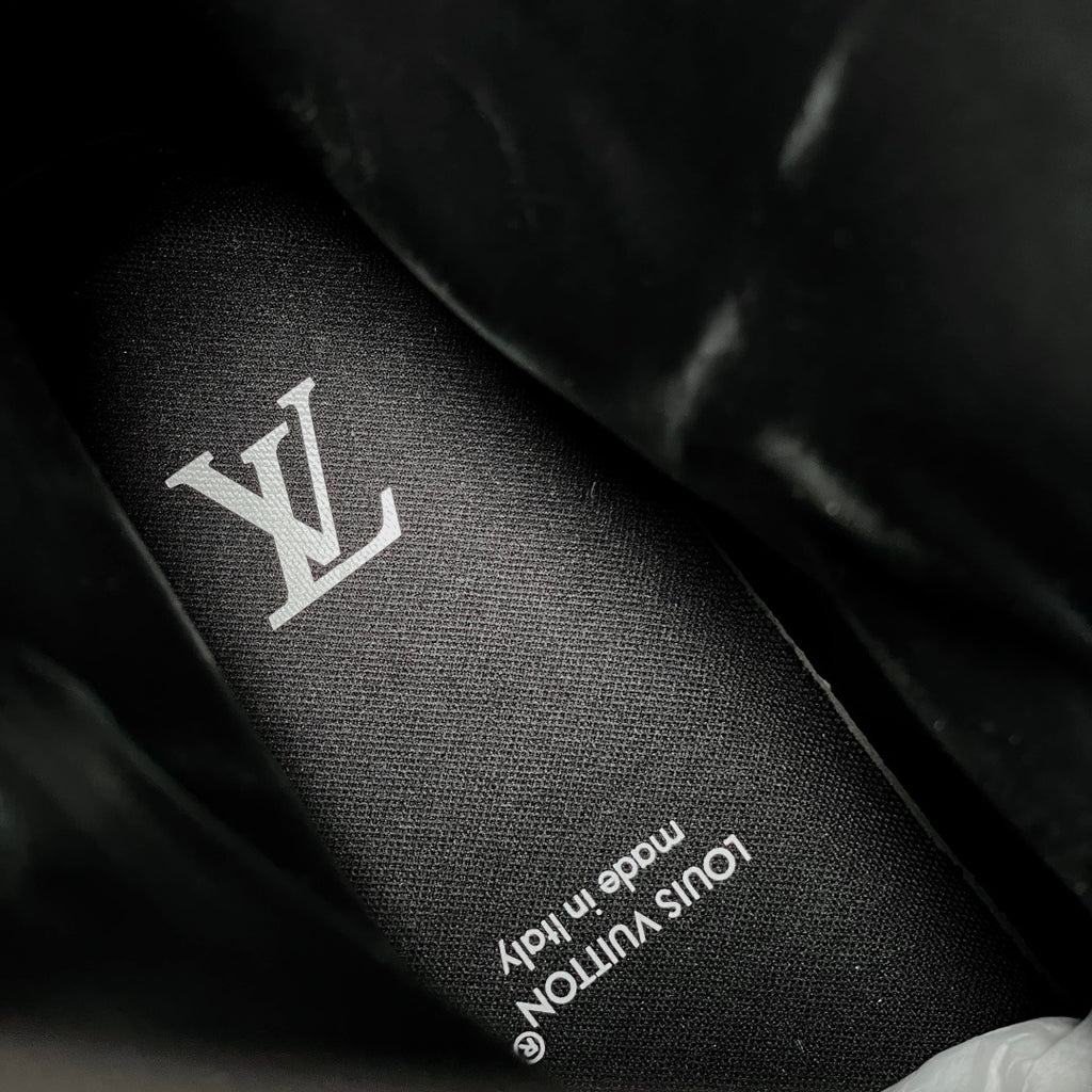 Черевики з натуральної шкіри та деніму Louis Vuitton