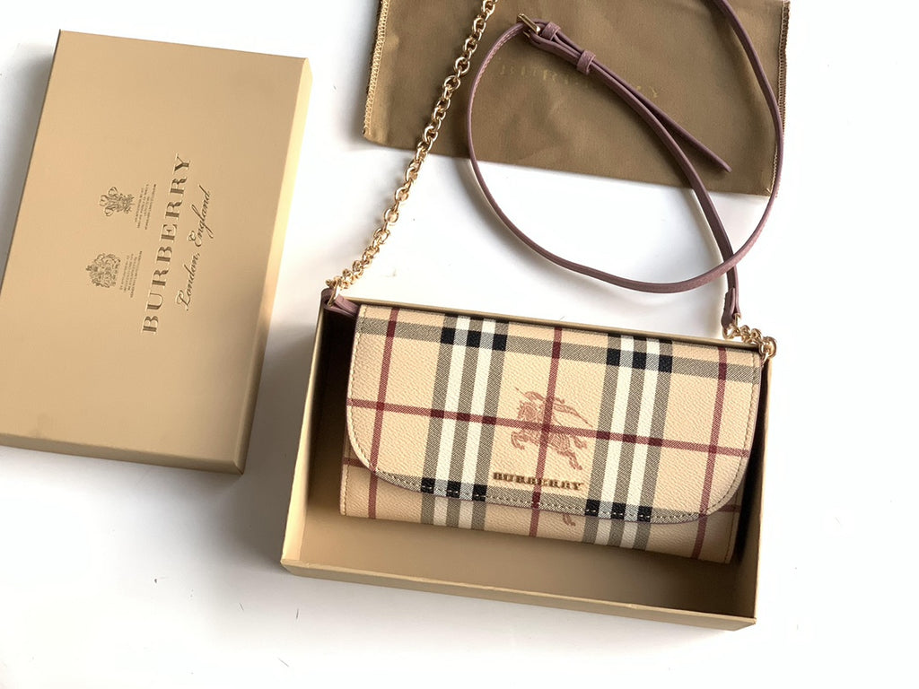 Гаманець Burberry Haymarket зі шкіри — фото 1