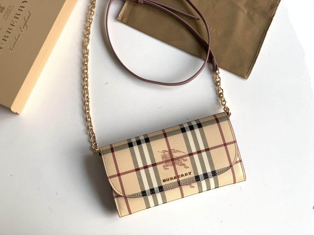 Гаманець Burberry Haymarket зі шкіри — фото 2