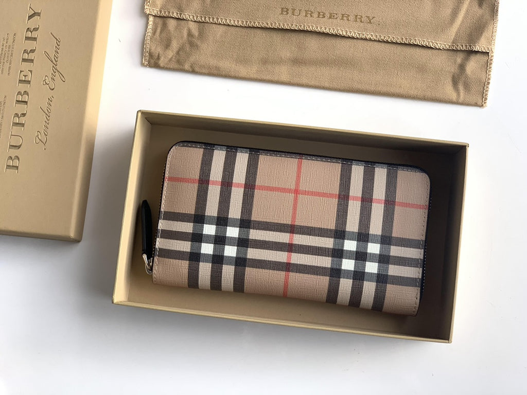 Гаманець Burberry Vintage з текстилю й натуральної шкіри — фото 1