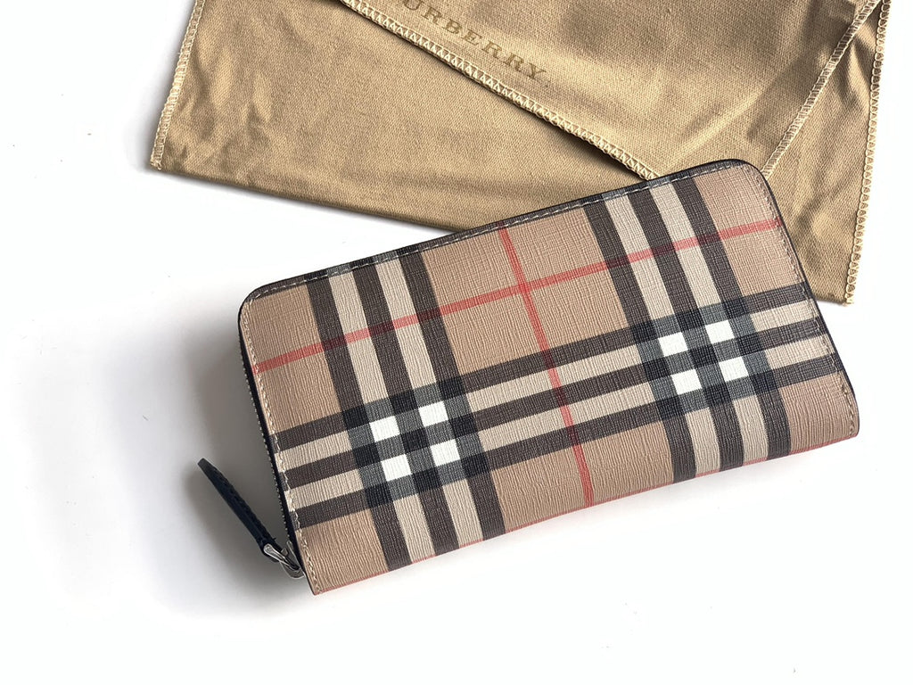 Гаманець Burberry Vintage з текстилю й натуральної шкіри — фото 2