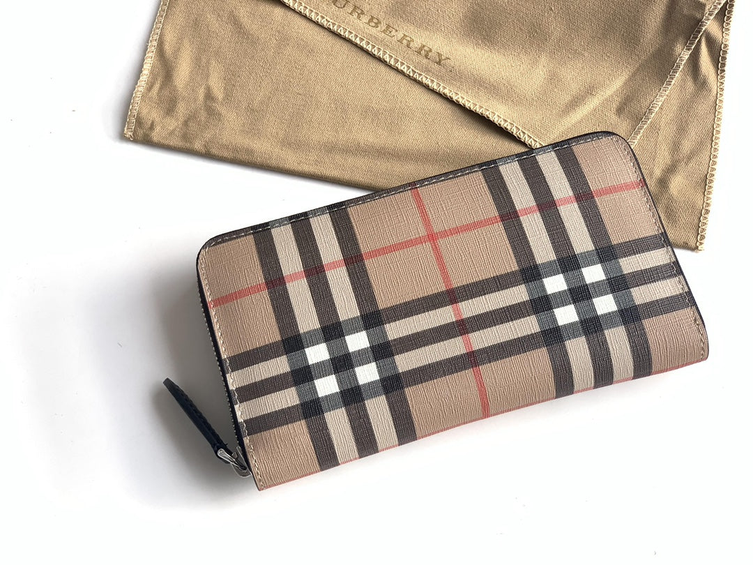 Гаманець Burberry Vintage з текстилю й натуральної шкіри — фото 2
