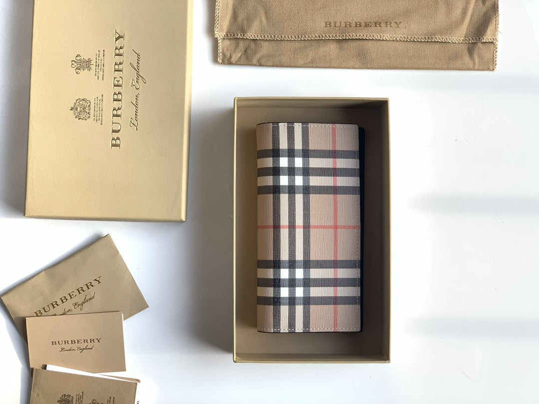 Гаманець Burberry Vintage з текстилю й натуральної шкіри — фото 1