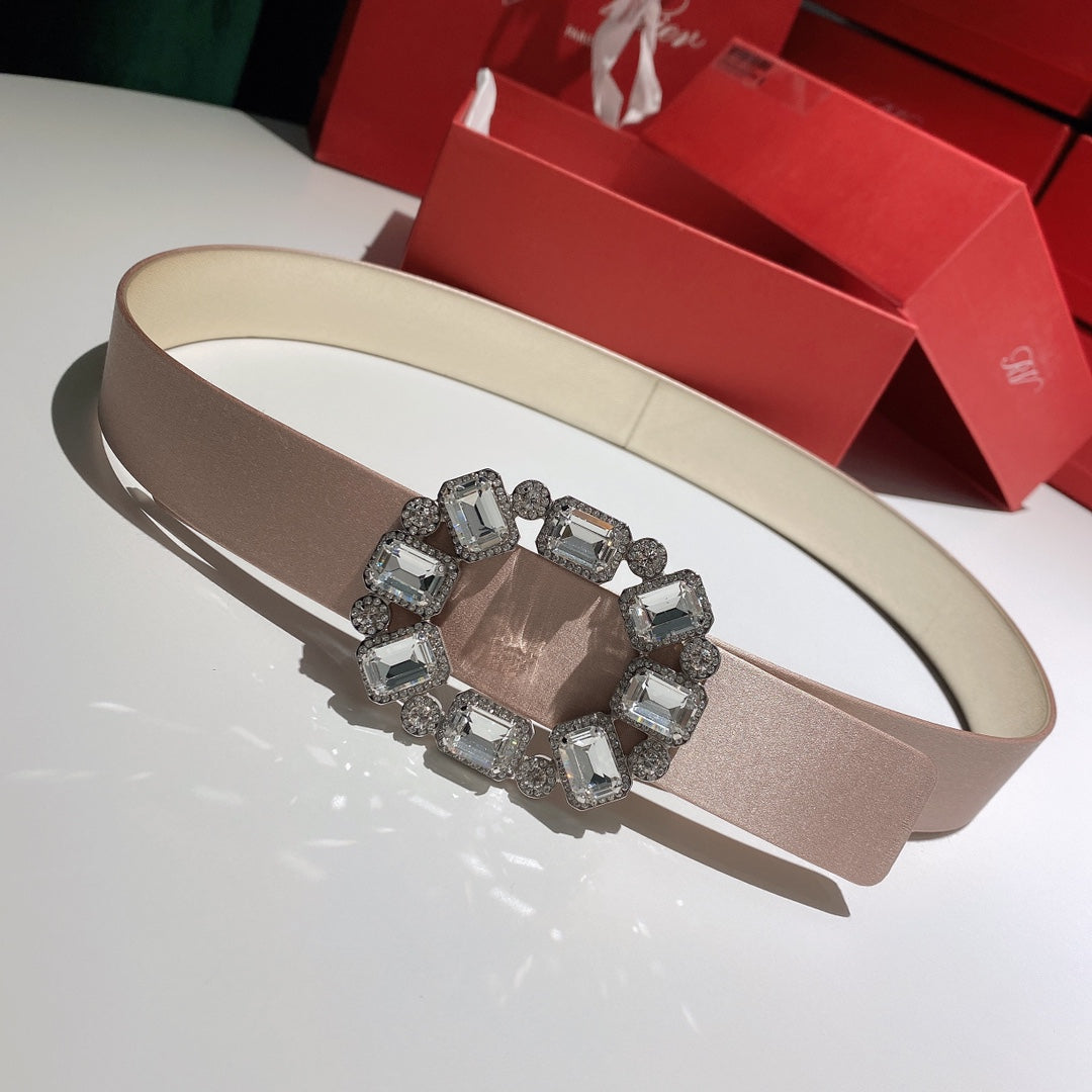 Ремінь Roger Vivier з натурального шовку — фото 4