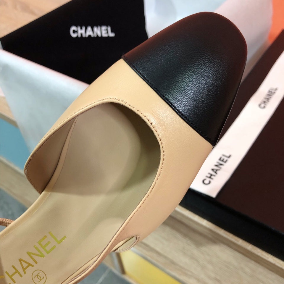 Жіночі зручні шкіряні сандалі Chanel