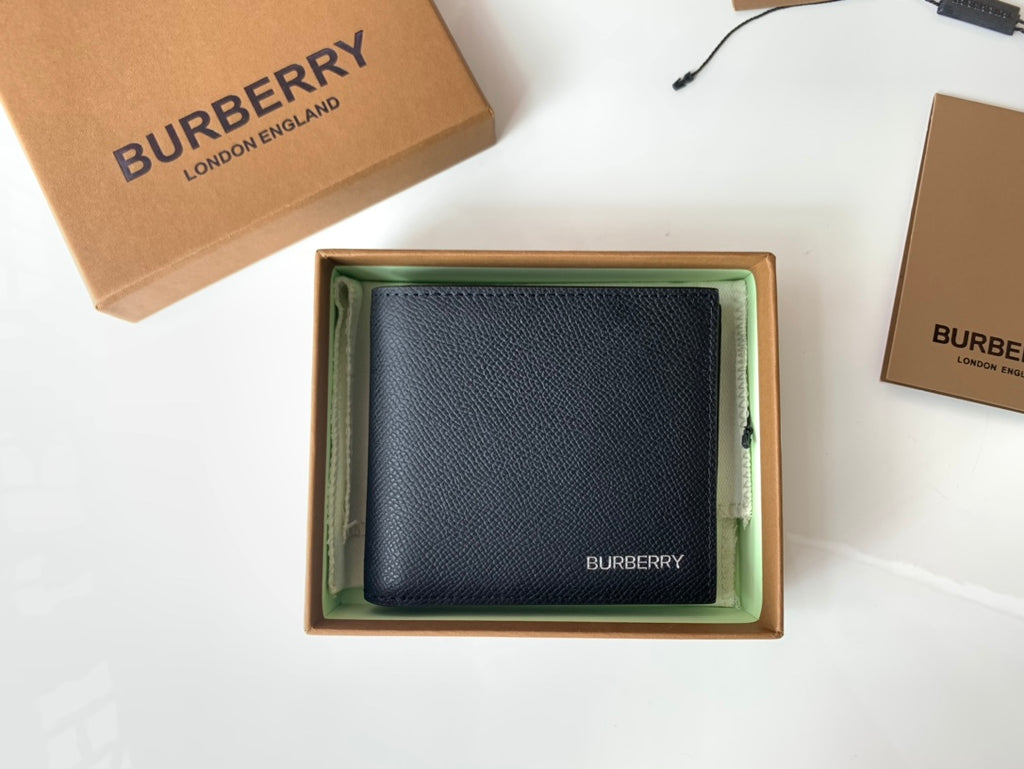 Гаманець Burberry із зернистої натуральної шкіри — фото 1
