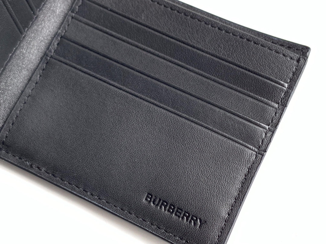 Гаманець Burberry TB із зернистої натуральної шкіри — фото 9
