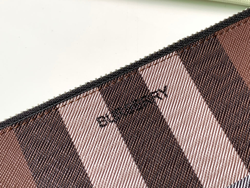 Клатч Burberry Vintage із зернистої натуральної шкіри — фото 5