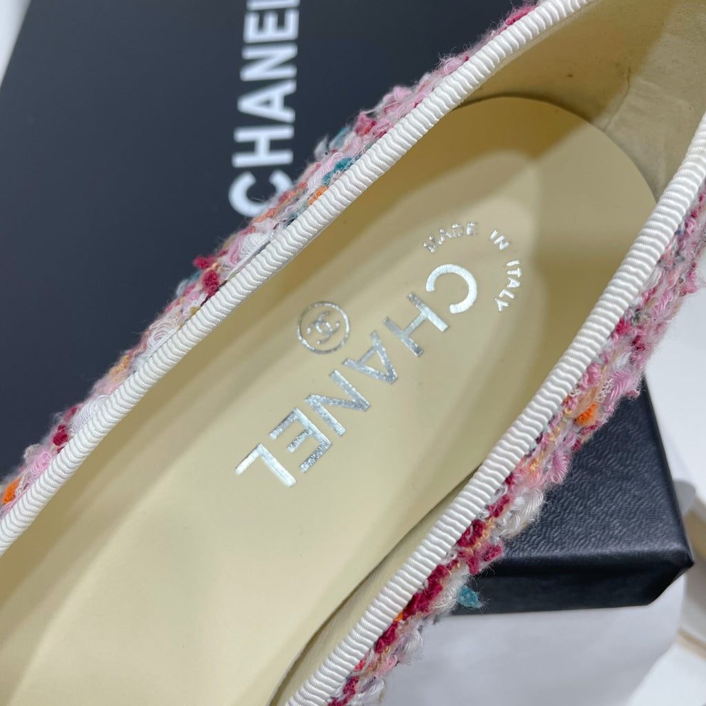 Жіночі лаконічні шкіряні балетки Chanel Ballet рожеві