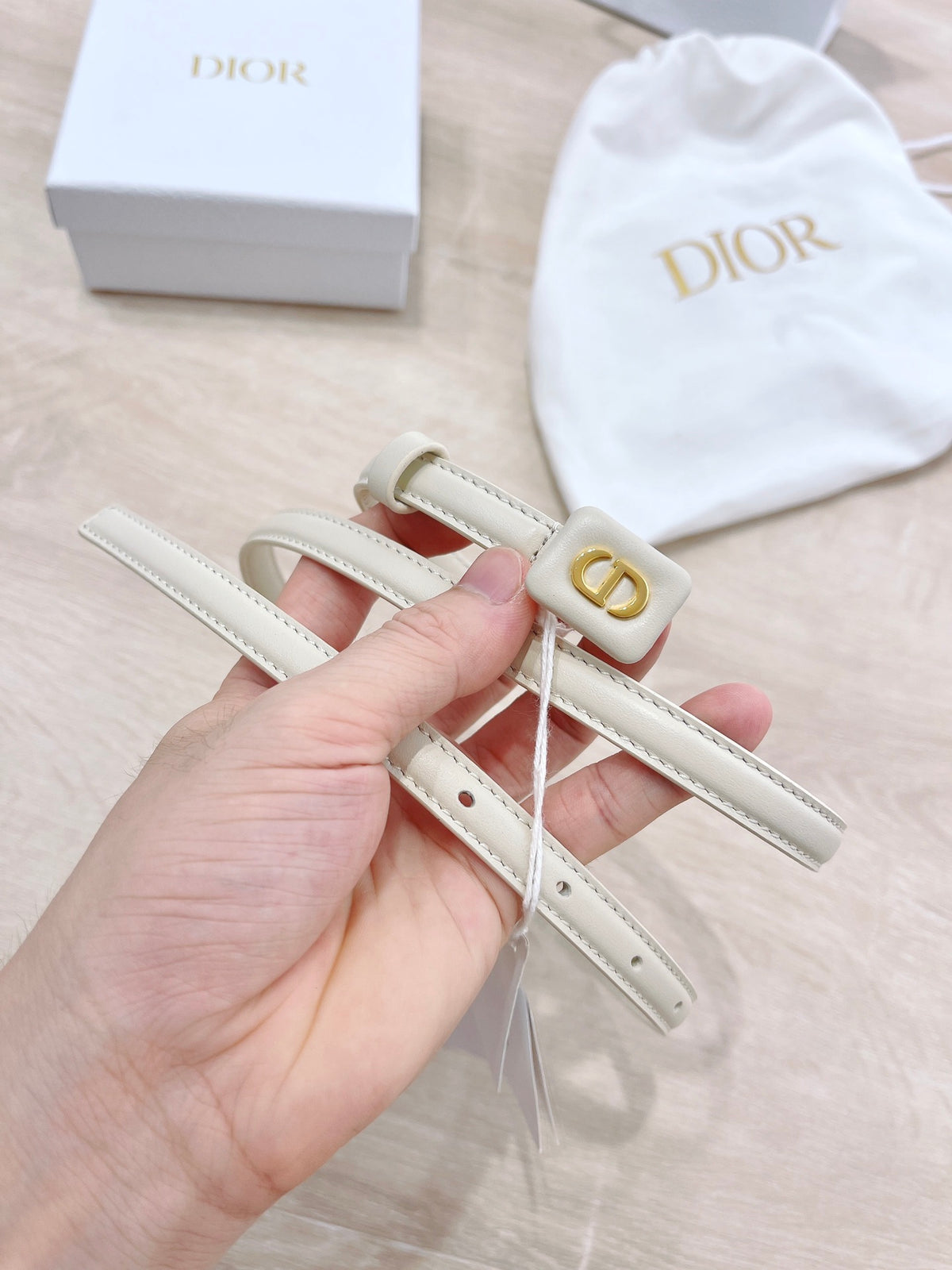 Ремінь Dior з натуральної шкіри теляти — фото 2