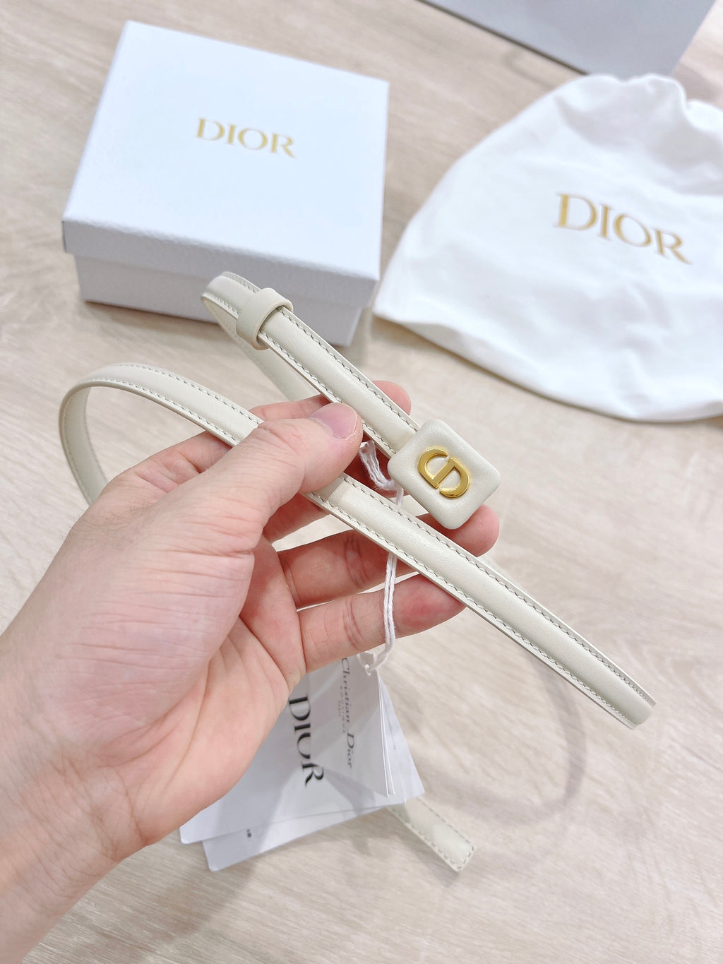 Ремінь Dior з натуральної шкіри теляти — фото 4