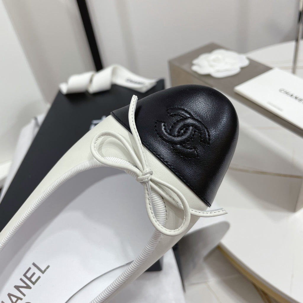 Жіночі лаконічні шкіряні балетки Chanel Ballet рожеві