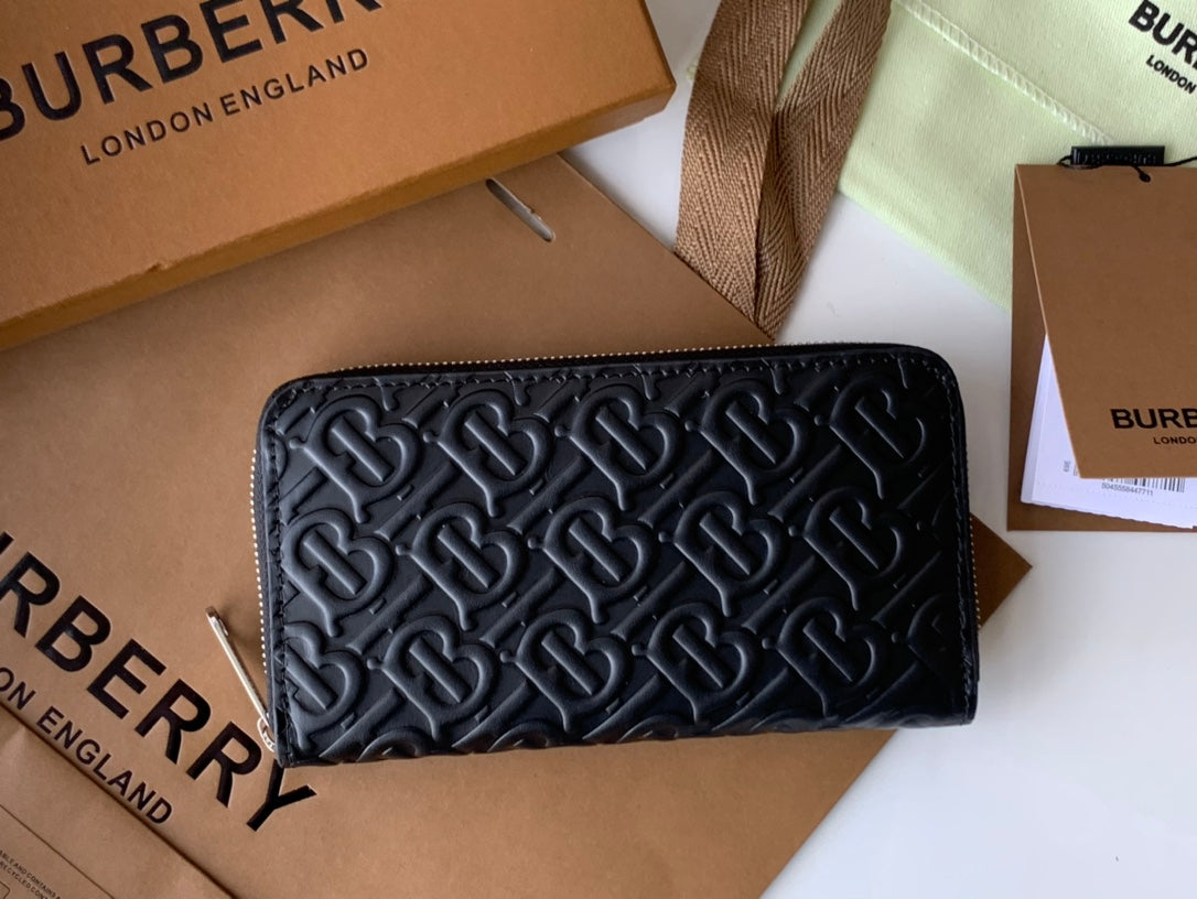 Гаманець Burberry TB із зернистої натуральної шкіри — фото 2