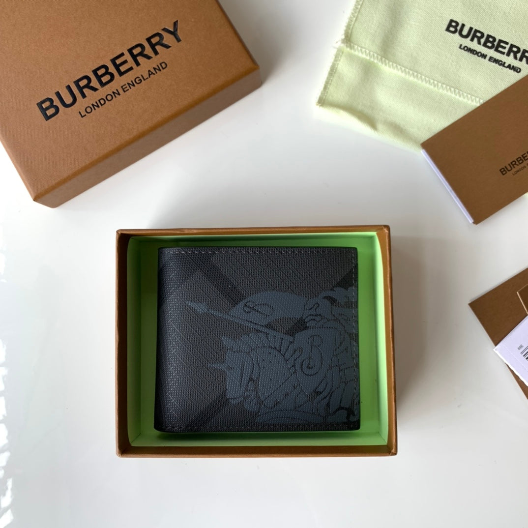 Гаманець Burberry London із зернистої натуральної шкіри — фото 2