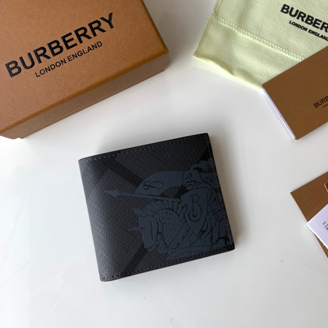 Гаманець Burberry London із зернистої натуральної шкіри — фото 3