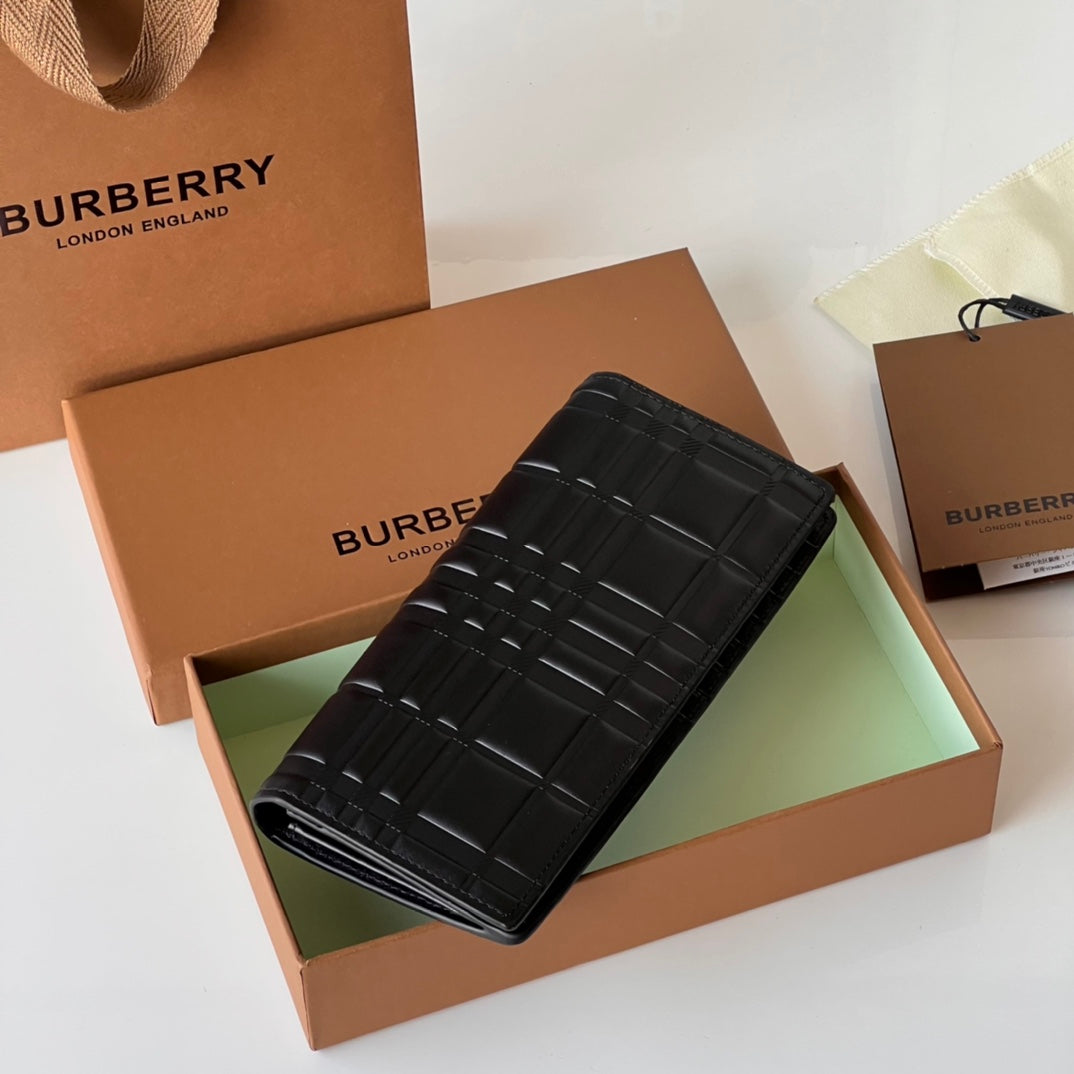 Гаманець Burberry із тисненої натуральної шкіри — фото 3