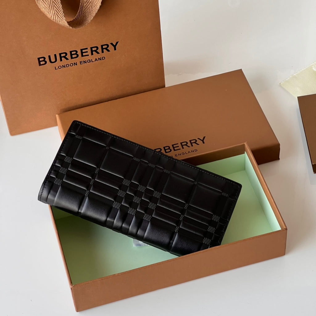 Гаманець Burberry із тисненої натуральної шкіри — фото 2