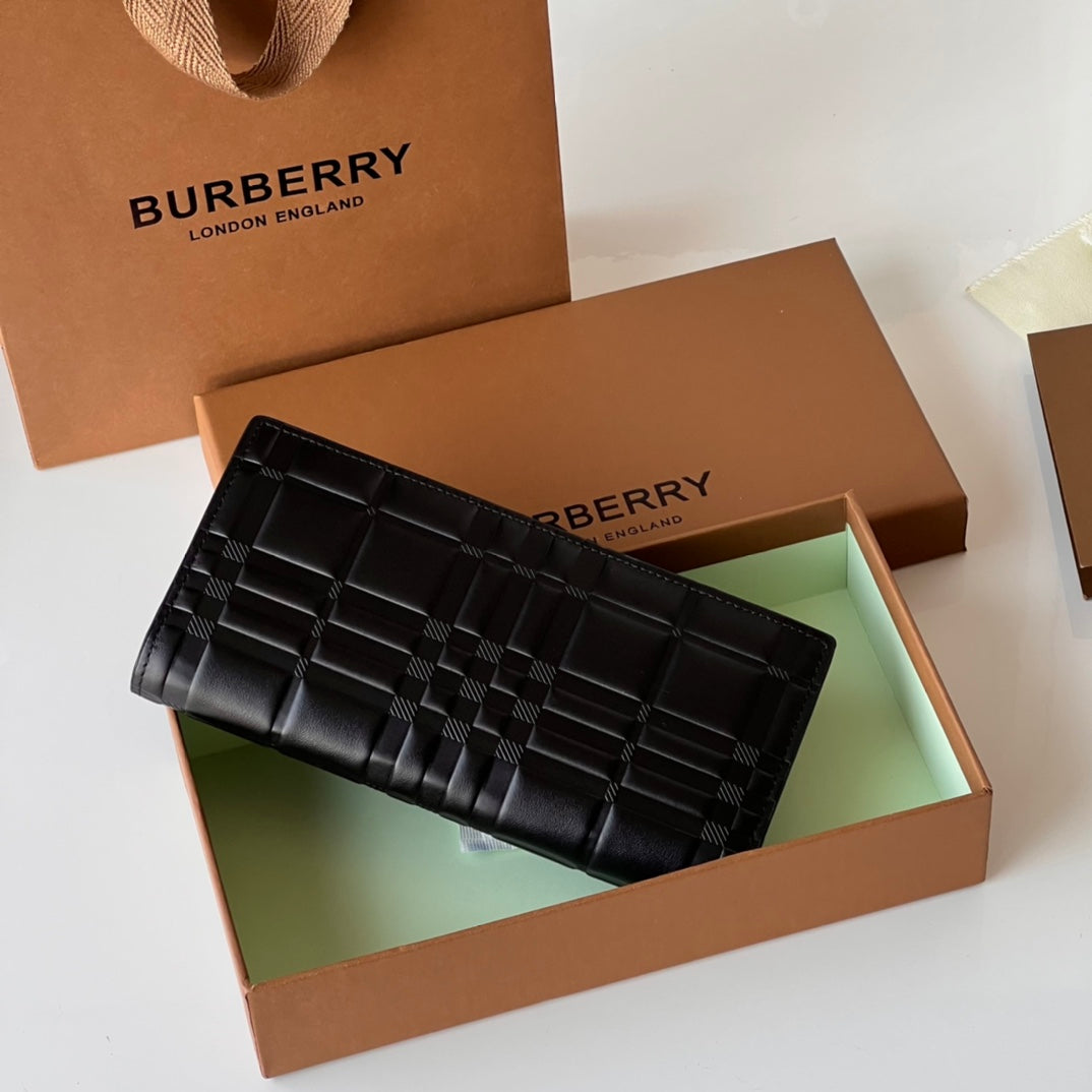 Гаманець Burberry із тисненої натуральної шкіри — фото 2