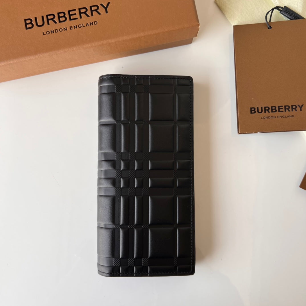 Гаманець Burberry із тисненої натуральної шкіри — фото 4