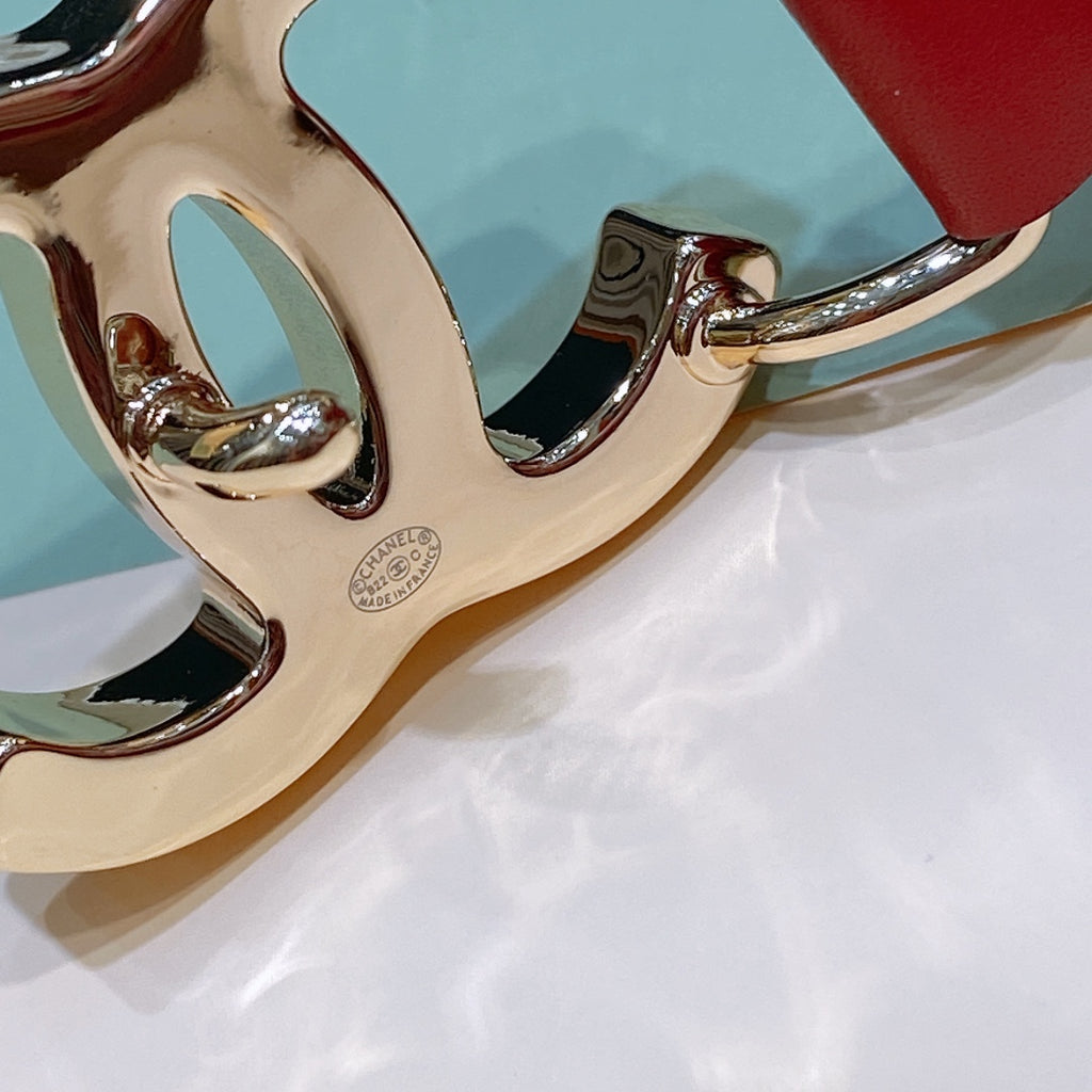 Ремінь Chanel з натуральної телячої шкіри
