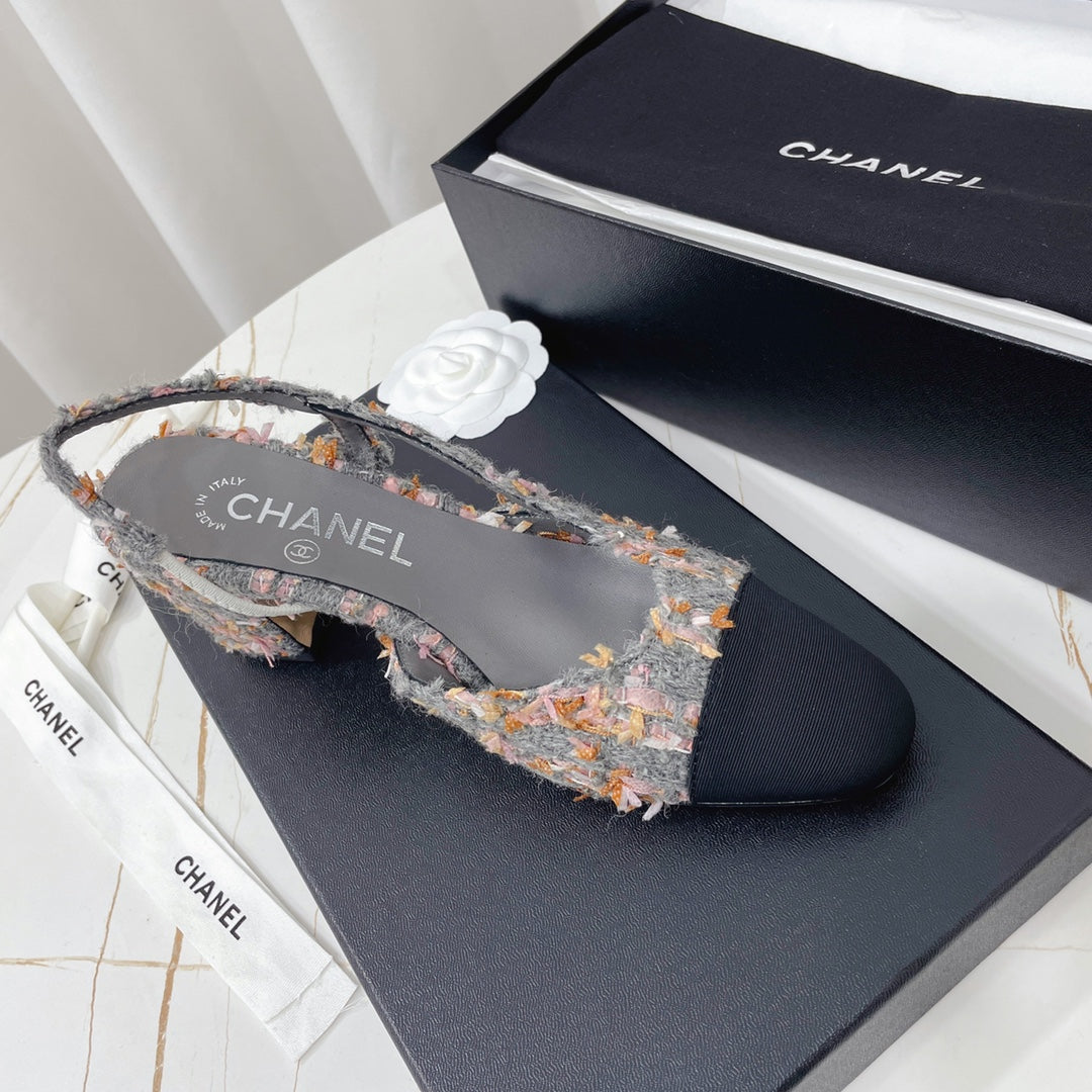 Жіночі зручні шкіряні сандалі Chanel