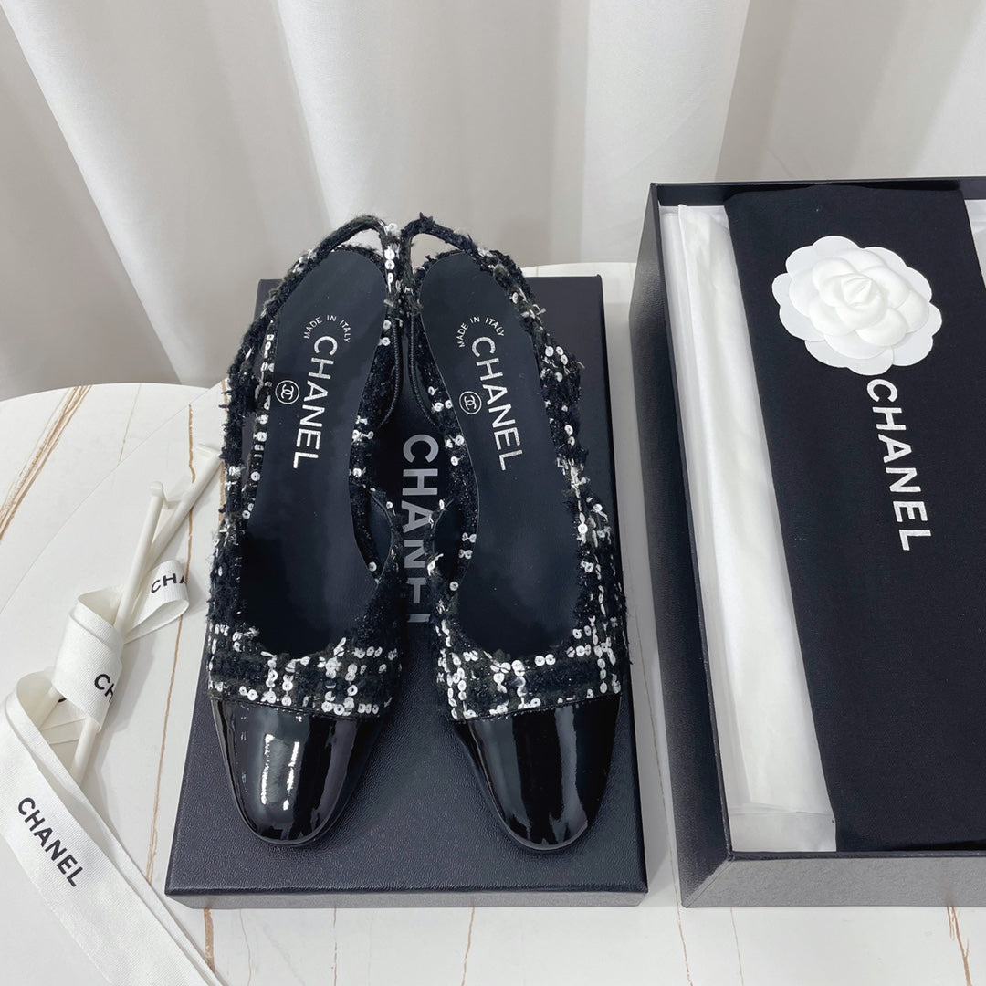 Жіночі зручні шкіряні сандалі Chanel