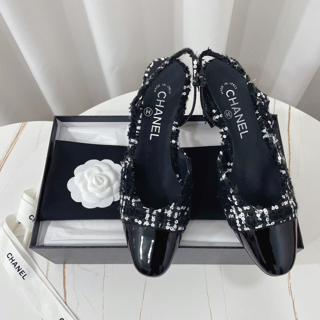 Жіночі зручні шкіряні сандалі Chanel