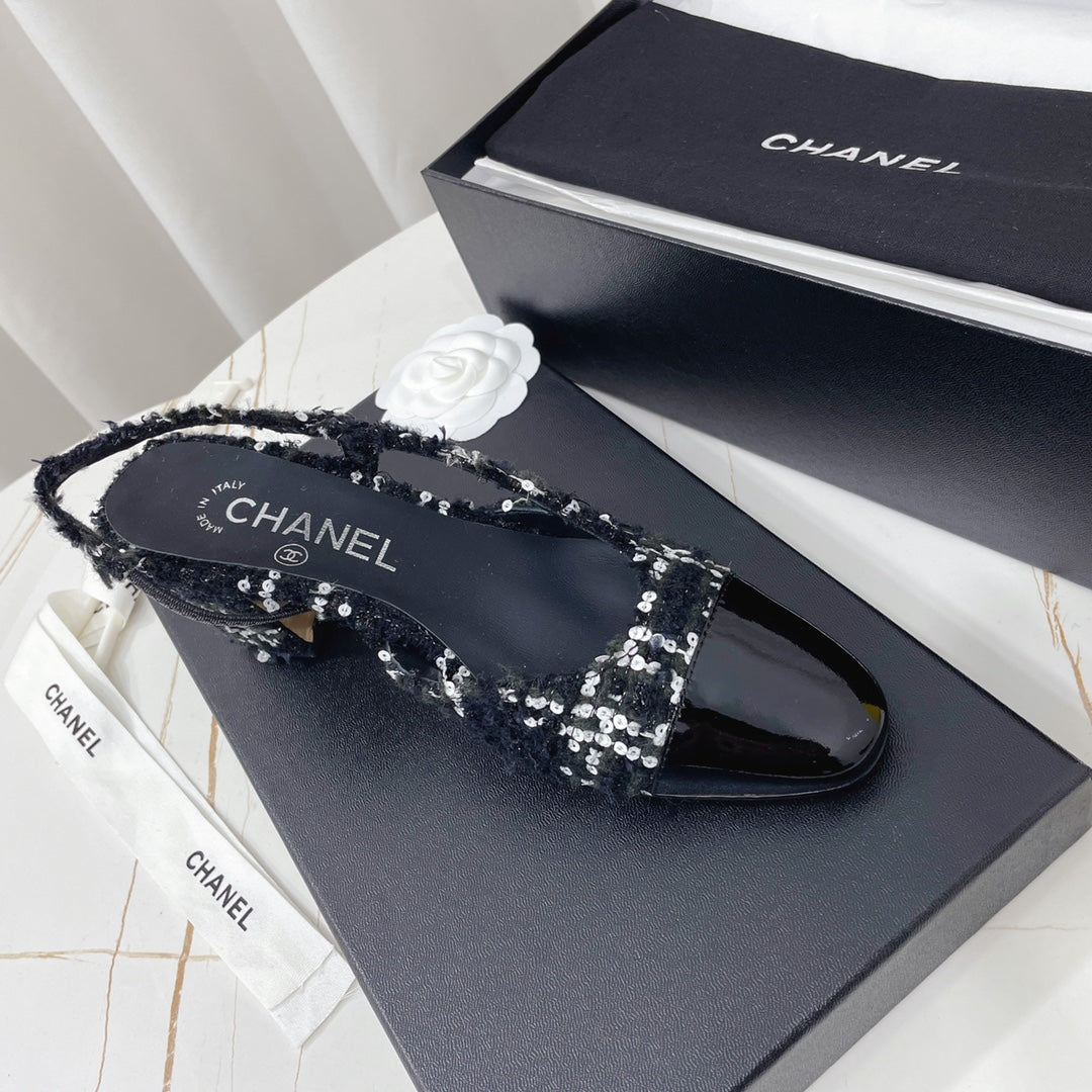 Жіночі зручні шкіряні сандалі Chanel