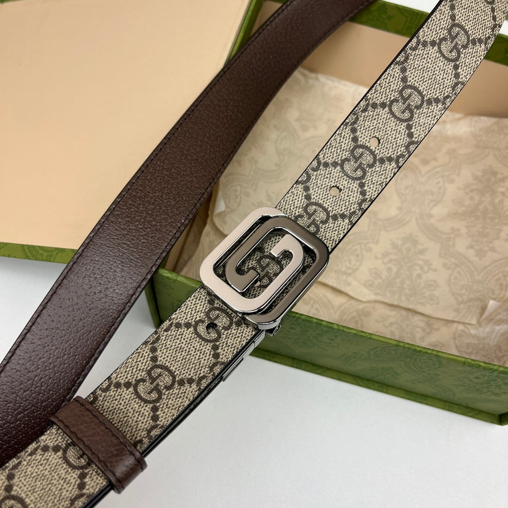 Ремінь Gucci з текстилю й натуральної шкіри — фото 3