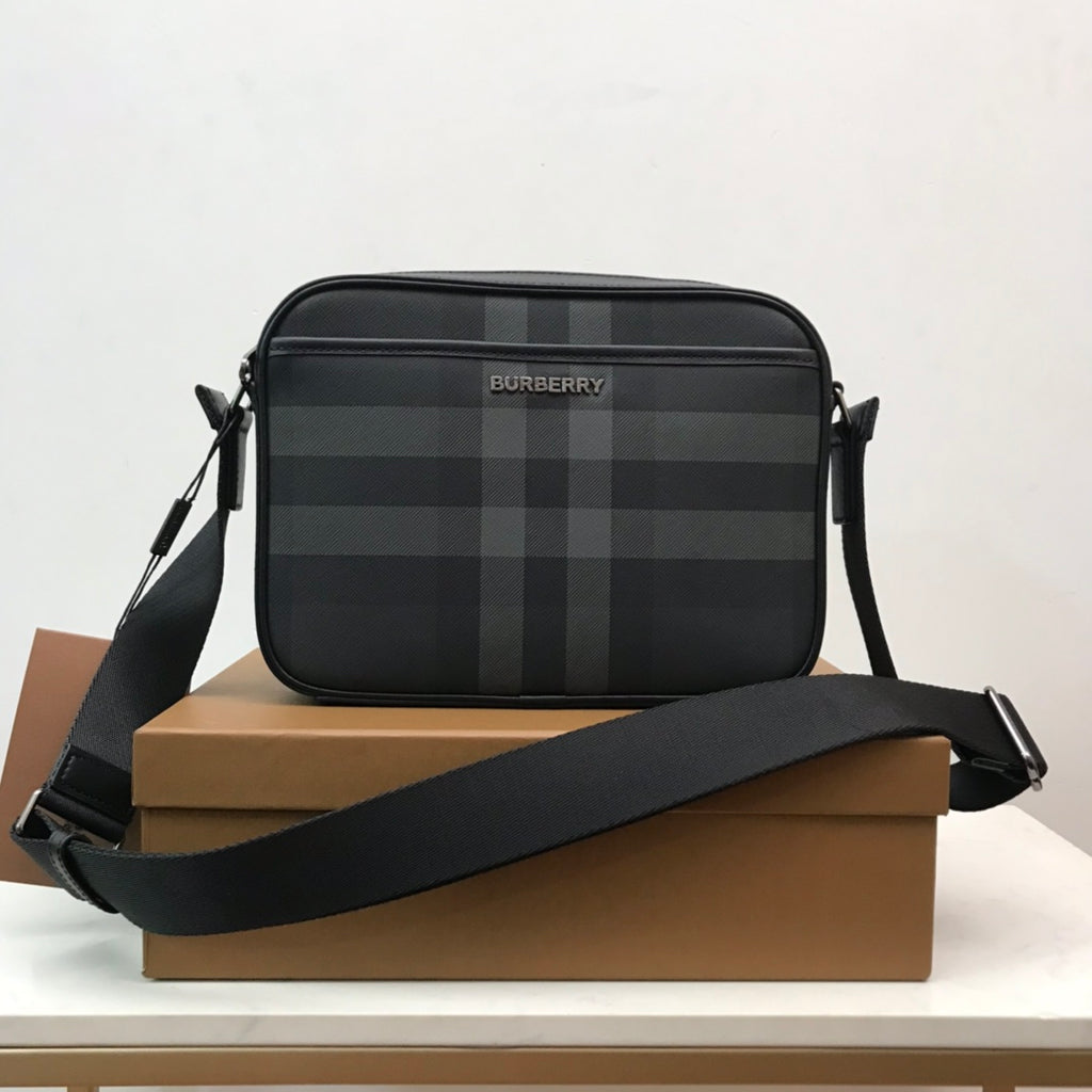 Сумка через плече Burberry зі штучної шкіри й текстилю — фото 1