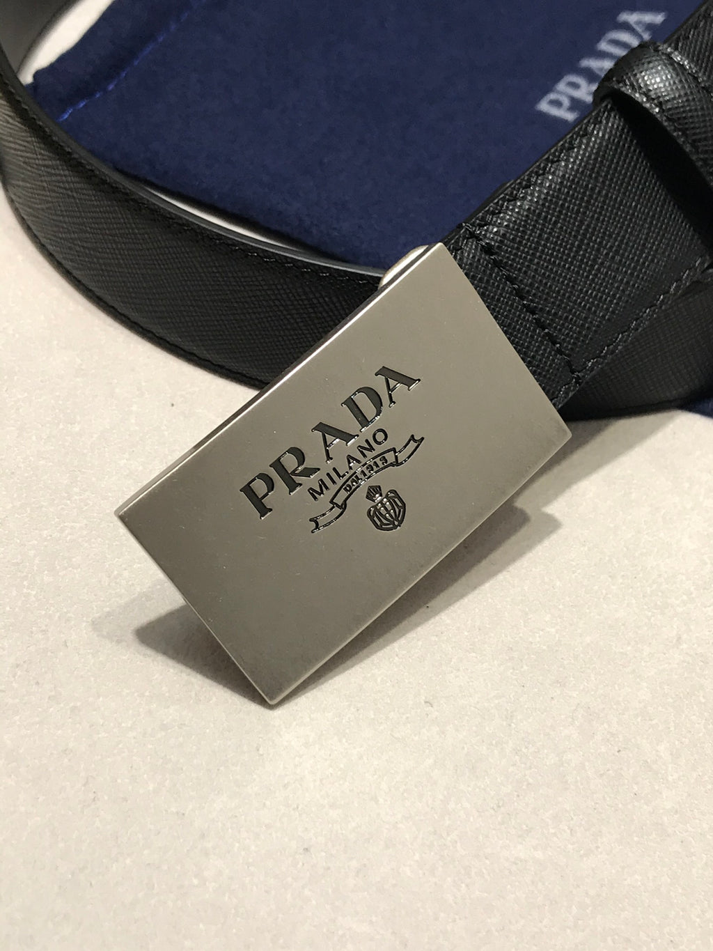 Ремінь Prada з натуральної шкіри — фото 2